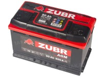 Аккумулятор ZUBR AGM 80 R